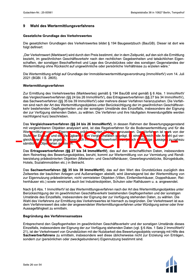 Vorschau eines Immobiliengutachtens Bild 5