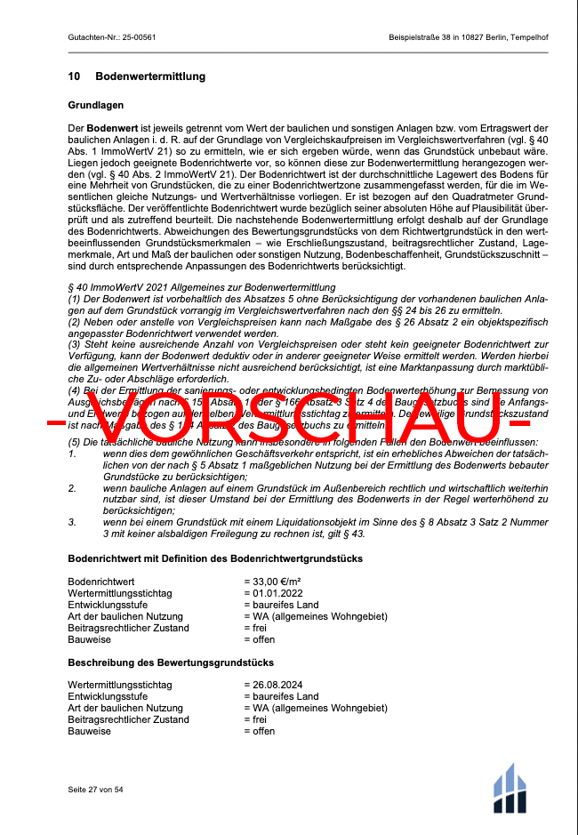 Vorschau eines Immobiliengutachtens Bild 6