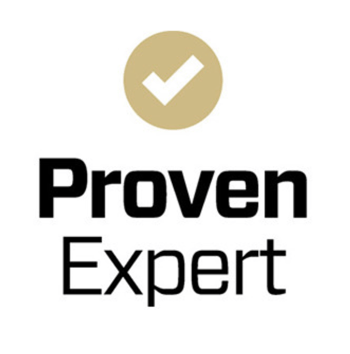 Proven Expert Siegel für geprüfte Qualität und Kundenzufriedenheit bei der Immobilienbewertung.